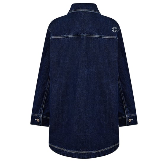 Hugo Lange spijkerjas voor dames (Marineblauw, vervaagd) - Image 2