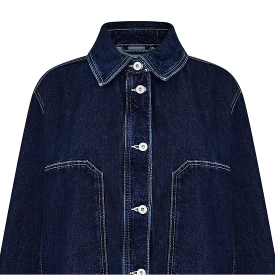Hugo Lange spijkerjas voor dames (Marineblauw, vervaagd) - Image 4