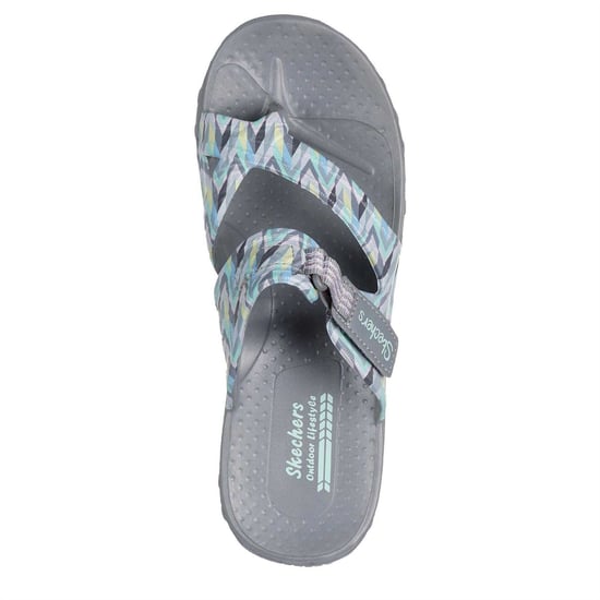 Skechers Reggae-sandalen met zigzagpatroon voor dames (Meerkleurig/grijs) - Image 3