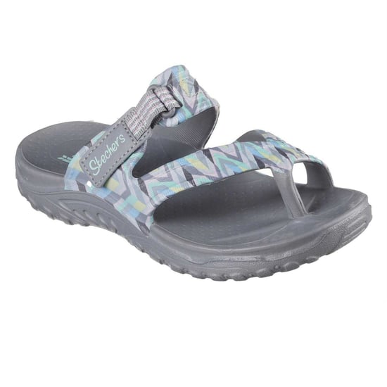 Skechers Reggae-sandalen met zigzagpatroon voor dames (Meerkleurig/grijs) - Image 5