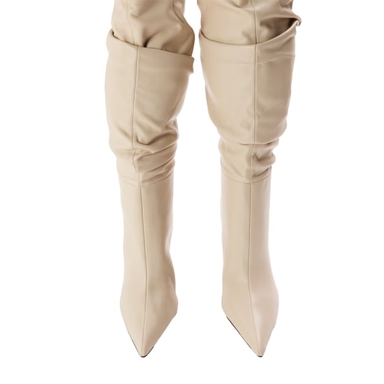 Steve Madden Womens/Ladies Schmooze Stiletto Heel Ankle Boots (Bone) - Image 3