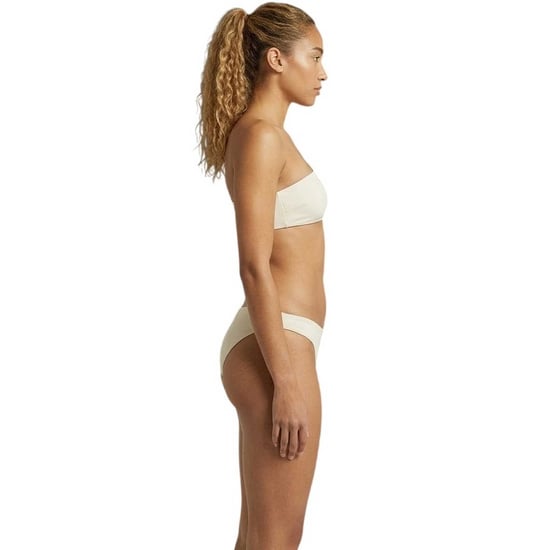 Off White Dames/Dames Tweedelig Badpak (Beige/Wit) - Image 4
