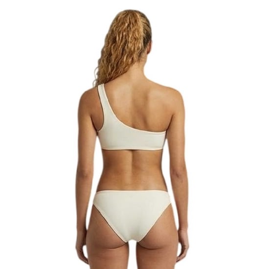 Off White Dames/Dames Tweedelig Badpak (Beige/Wit) - Image 5