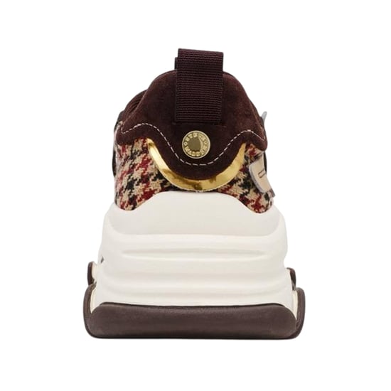 Steve Madden Possession-E-platformsneakers voor dames (Bruin/paars geruit) - Image 2