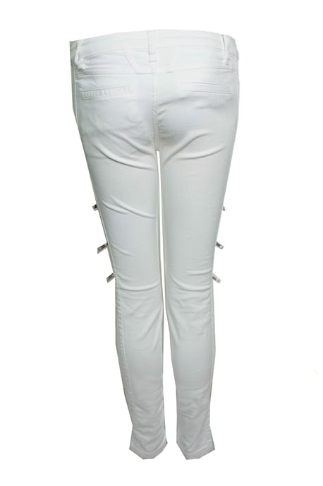 CLOSED, witte bikerjeans met ritsen - Image 2
