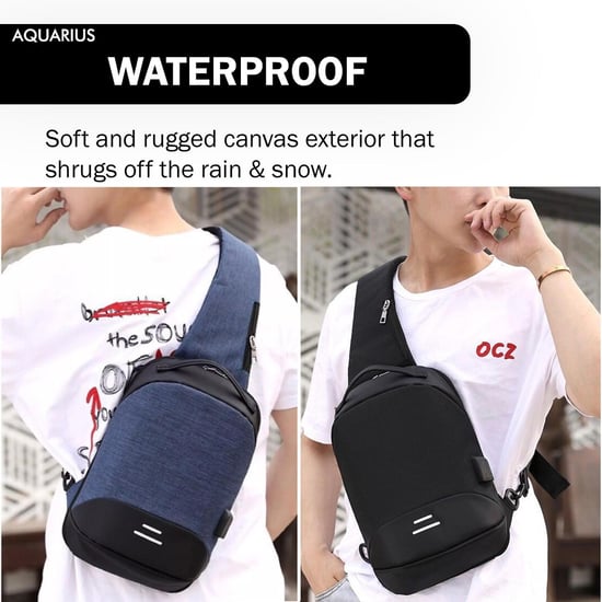Aquarius Anti Theft Waterproof Backpack with USB Port for Laptop, Travel, 2 Pack - Image 6