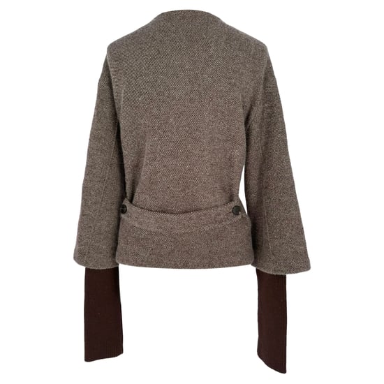 Christian Dior Knit Jacket in Brown Wool - Image 3