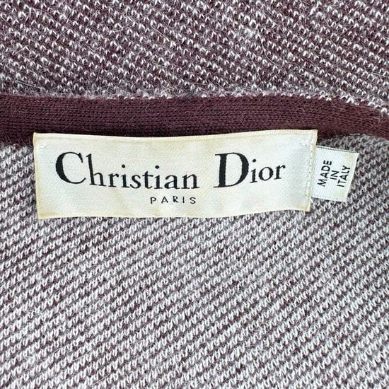 Christian Dior Knit Jacket in Brown Wool - Image 4