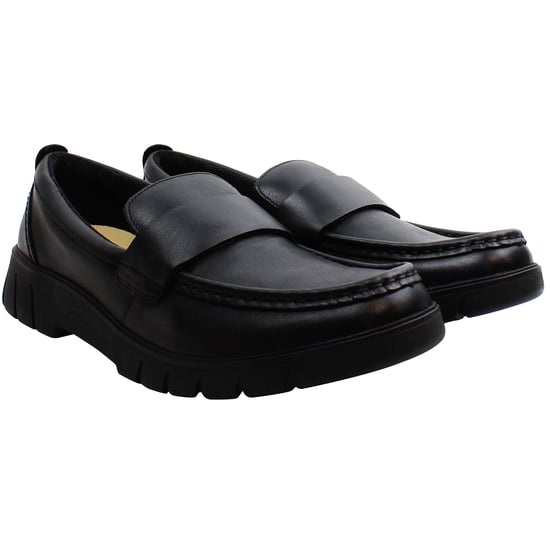 Clarks Branch Kids Black Shoes - Image 2