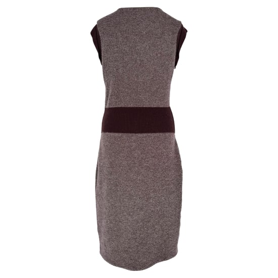 Christian Dior Knit Midi Dress in Burgundy Wool - Image 3