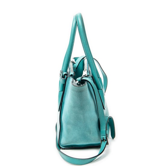 Small Twin Pocket Double Handle Tote Shoulder Bag - Image 4