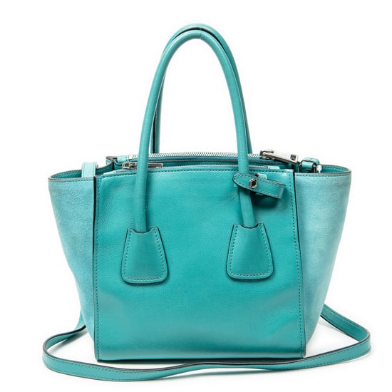 Small Twin Pocket Double Handle Tote Shoulder Bag - Image 5