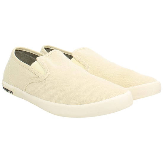 Seavees Baja Standard Womens Beige Plimsolls - Image 2