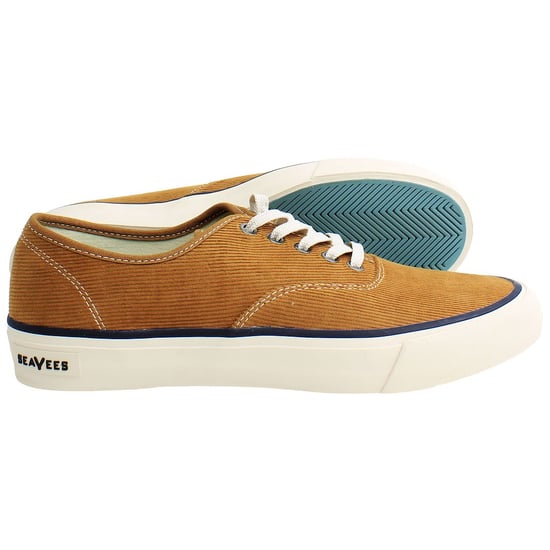 Seavees Legend Cordies Mens Brown Plimsolls - Image 4