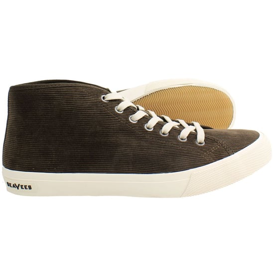Seavees California Special Cordies Mens Brown Plimsolls - Image 4