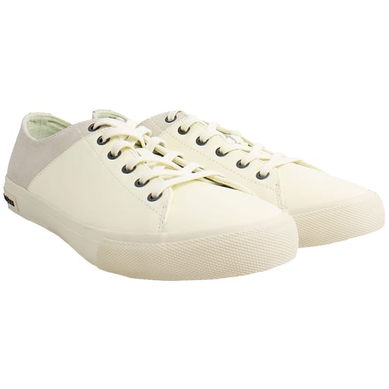 Seavees Monterey Mens White Plimsolls - Image 2
