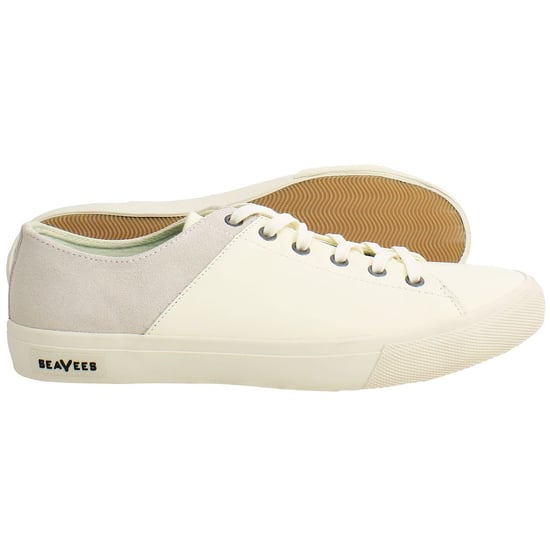 Seavees Monterey Mens White Plimsolls - Image 4