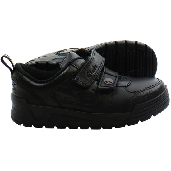 Clarks Palmer Mist Kids Black Shoes - Image 4