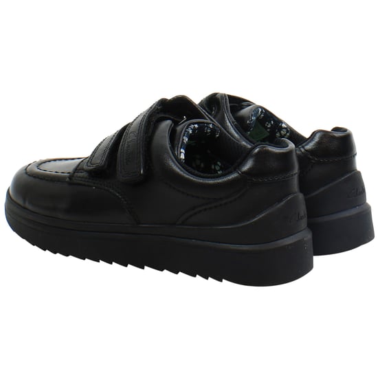 Clarks Goal Style Kids Black Shoes - Image 3