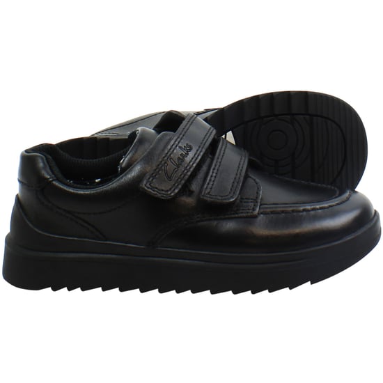 Clarks Goal Style Kids Black Shoes - Image 4