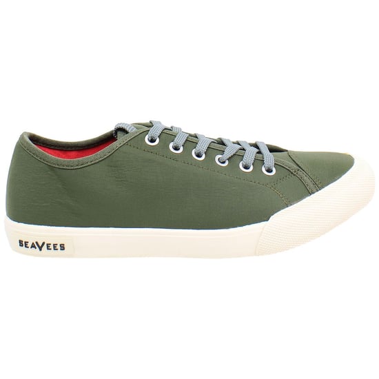 Seavees Army Issue Low Standard Womens Green Plimsolls - Image 1