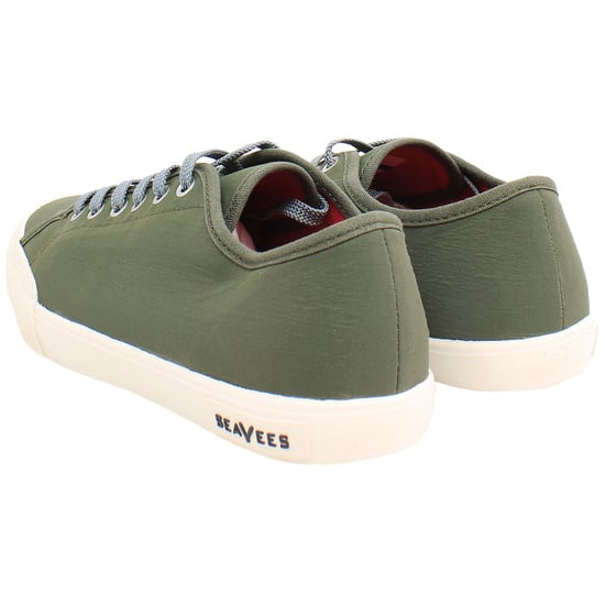 Seavees Army Issue Low Standard Womens Green Plimsolls - Image 3