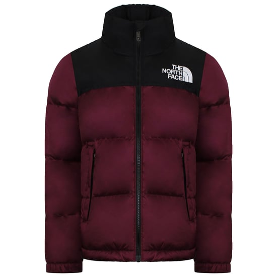 The North Face 1996 Retro Nuptse Kids Berry/Black Padded Jacket - Image 1