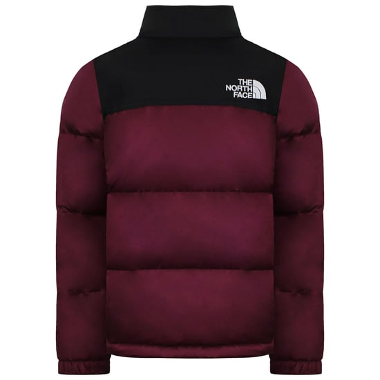 The North Face 1996 Retro Nuptse Kids Berry/Black Padded Jacket - Image 2