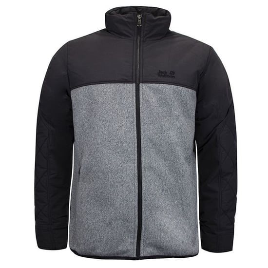 Jack Wolfskin Ronson Mens Grey/Black Track Jacket - Image 1