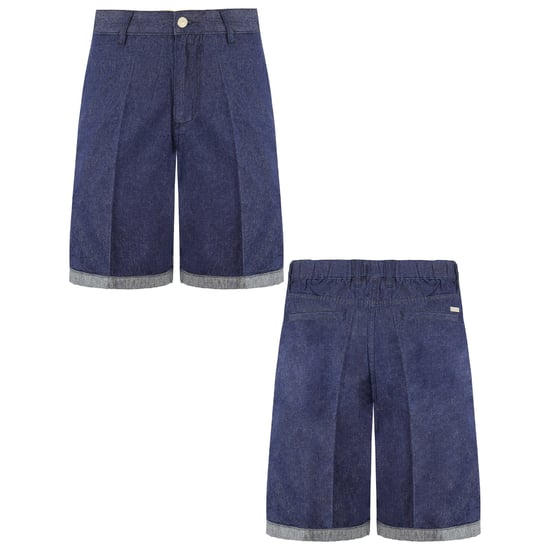 Armani Exchange Mens Navy Denim Shorts - Image 3