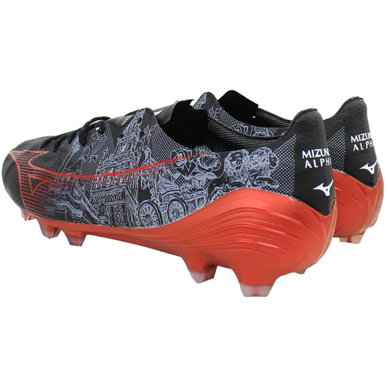 Mizuno Alpha SR4 FG/AG Mens Black Football Boots - Image 3