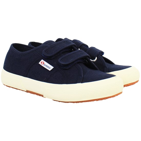 Superga Cotjstrap Classic Kids Navy Plimsolls - Image 2
