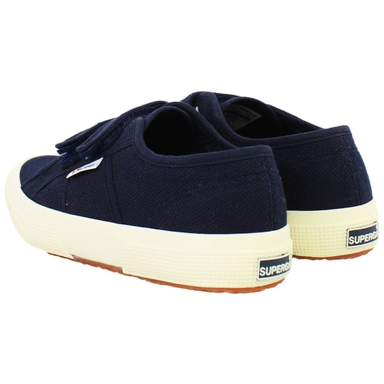 Superga Cotjstrap Classic Kids Navy Plimsolls - Image 3