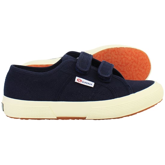 Superga Cotjstrap Classic Kids Navy Plimsolls - Image 4