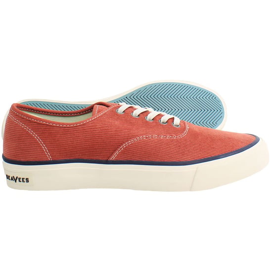 Seavees Legend Cordies Mens Red Plimsolls - Image 4