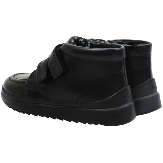 Clarks Goal Strap Kids Black Shoes - Image 3