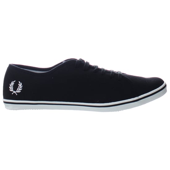 Fred Perry Low Mens Black Plimsolls - Image 1