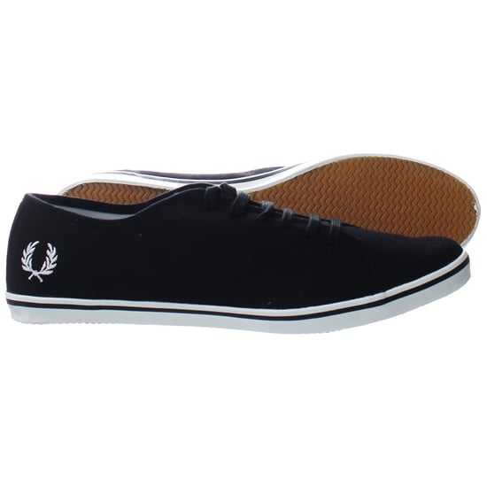 Fred Perry Low Mens Black Plimsolls - Image 4