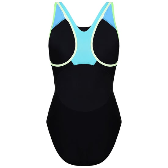 Speedo Fit Laneback Womens Black/Blue Swimming Costume - Image 2