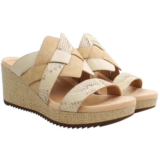Vionic Tara Snake Womens Brown Wedges - Image 2