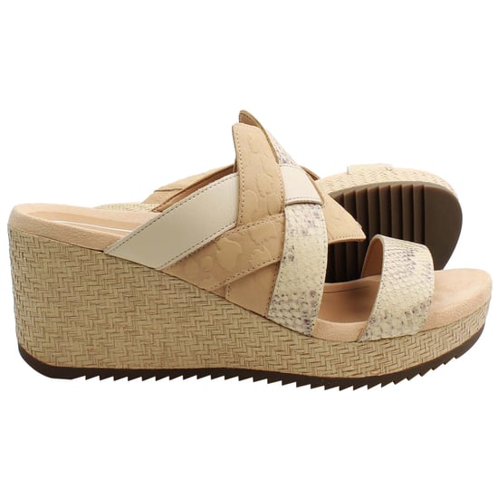 Vionic Tara Snake Womens Brown Wedges - Image 4