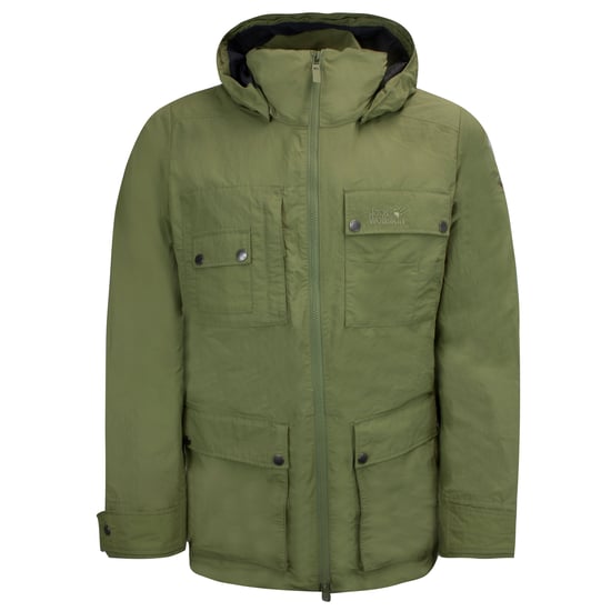 Jack Wolfksin Utility Mens Khaki Coat - Image 1