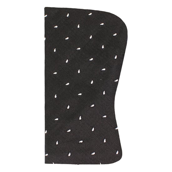 Hackett London Printed Silk Black Glasses Case - Image 1