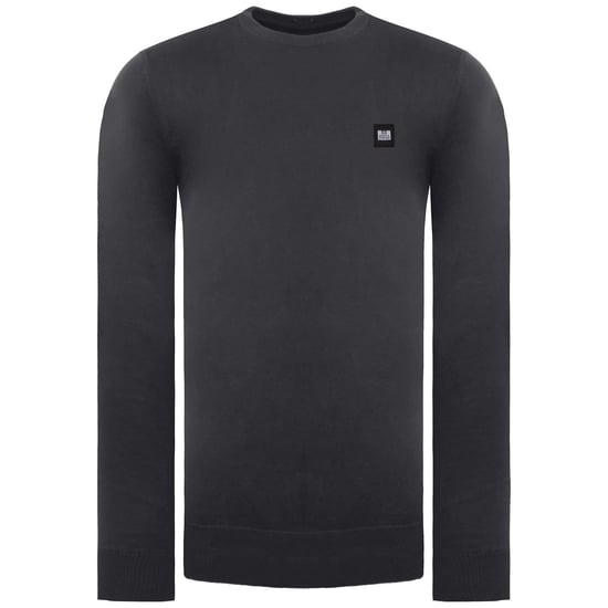 Weekend Offender Silver Mens Dark Charcoal Sweater - Image 1