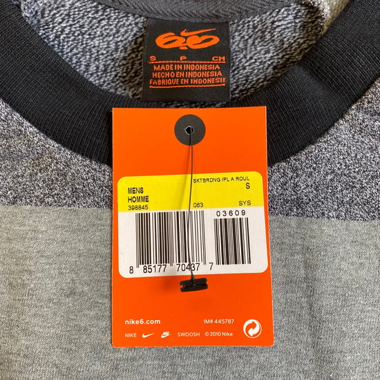 Nike Retro 6.0 Grey Skateboarding Jumper - Mens - Image 2