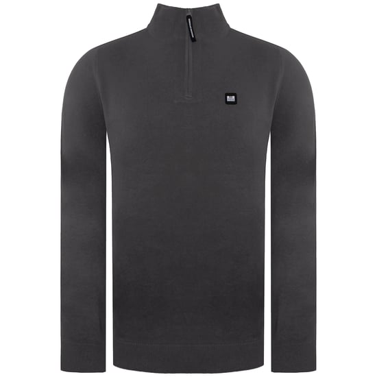 Weekend Offender Vandium Mens Charcoal Sweater - Image 1
