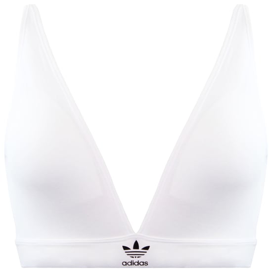 Adidas Unlined Womens White Triangle Bra - Image 1