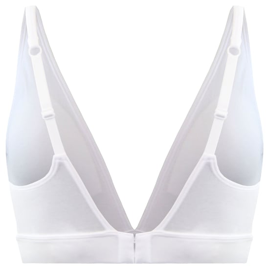 Adidas Unlined Womens White Triangle Bra - Image 2