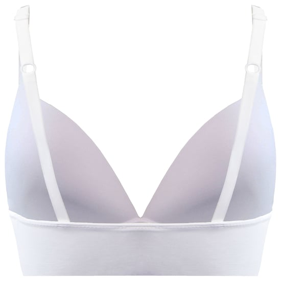 Adidas Slim Fit Womens White Triangle Bra - Image 2