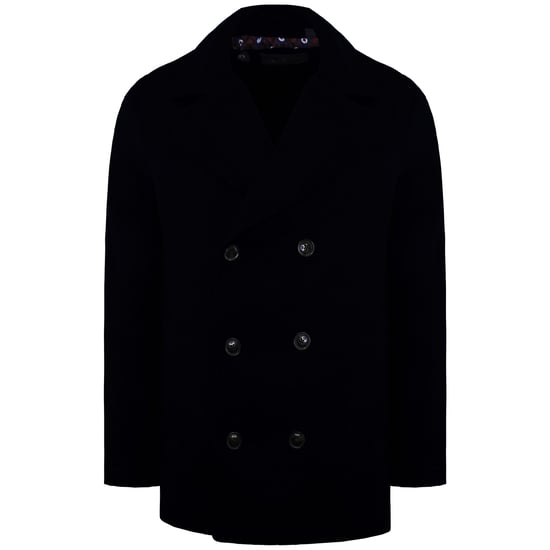 Ben Sherman Plain Mens Dark Navy Coat - Image 1